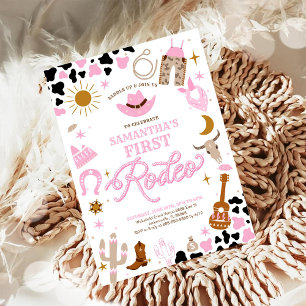 Rodeo First Birthday Invitation