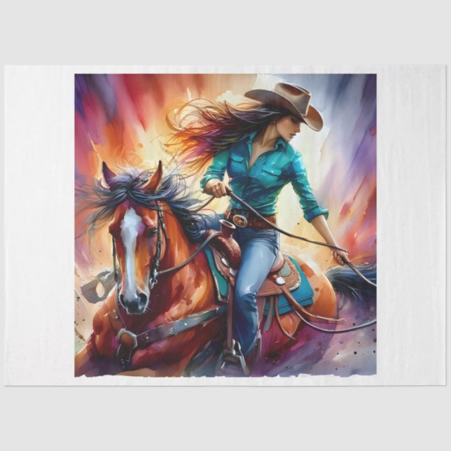 Rodeo Girl Tissue Paper (Front)
