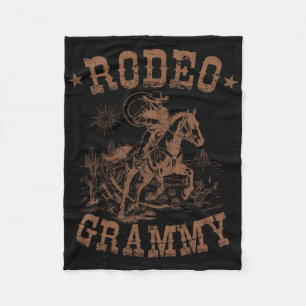 Rodeo Grammy Western Cowboy Family Matching Mother Fleece Blanket