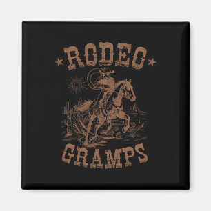Rodeo Gramps Western Cowboy Family Matching Father Magnet