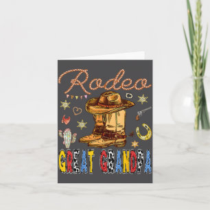 Rodeo Great Grandpa Western Birthday Cowboy Matchi Card