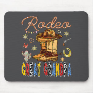 Rodeo Great Grandpa Western Birthday Cowboy Matchi Mouse Pad