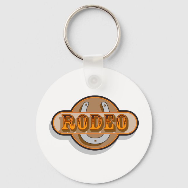 Rodeo Horseshoe Key Ring (Front)