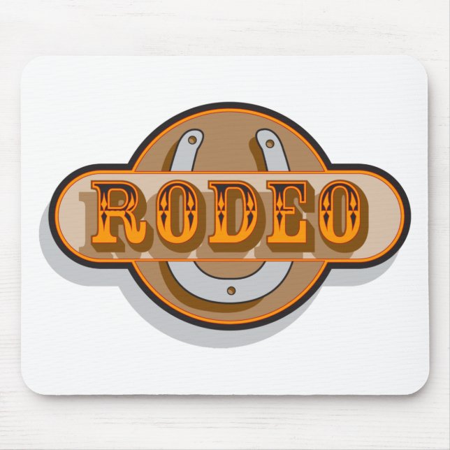 Rodeo Horseshoe Mouse Pad (Front)