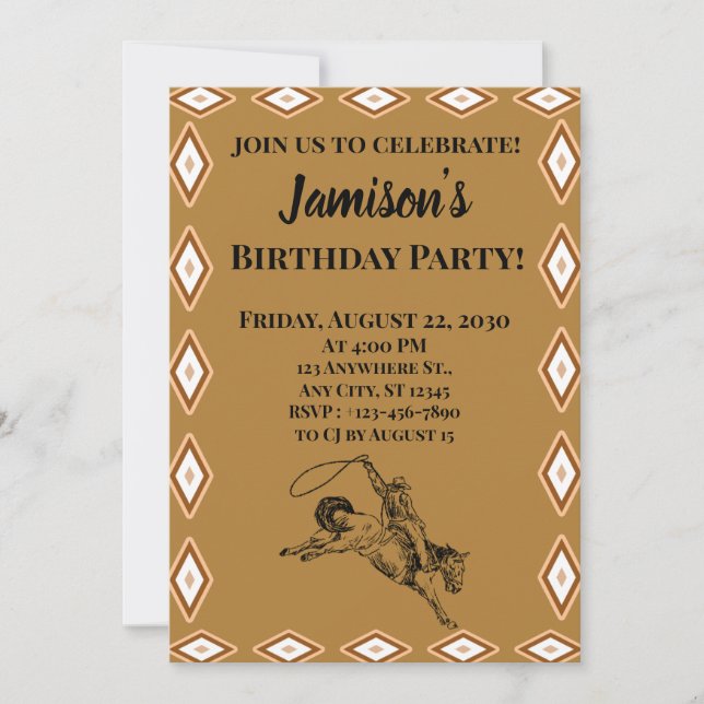 Rodeo Invitation (Front)