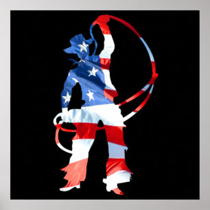 Rodeo is America - Roping Poster
