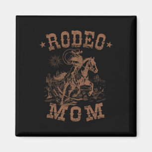 Rodeo Mum Western Cowboy Mummy Family Matching Mot Magnet