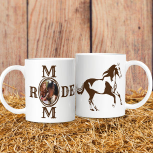 Rodeo Mum Western Horse Cowgirl Photo Coffee Mug