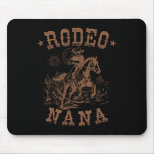 Rodeo Nana Western Cowboy Family Matching Mother's Mouse Pad