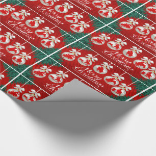 Rodeo Ornaments Merry Christmas Gift Wrap Paper