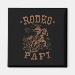 Rodeo Papi Western Cowboy Family Matching Father's Magnet