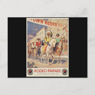 Rodeo Parade Montana Wyoming Postcard