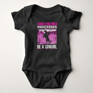 Rodeo Princess Cowgirl Western Horse Riding Baby Bodysuit