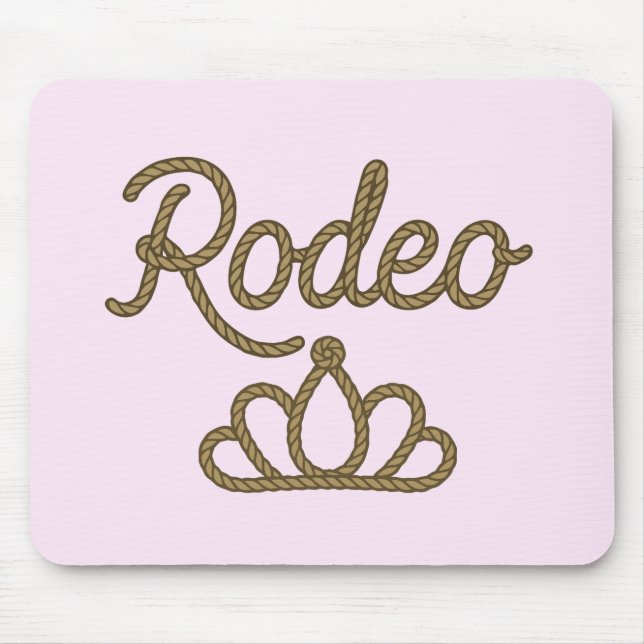 Rodeo Queen Country Western Tiara Crown Mouse Pad (Front)