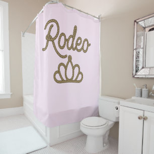 Rodeo Queen Country Western Tiara Crown Shower Curtain