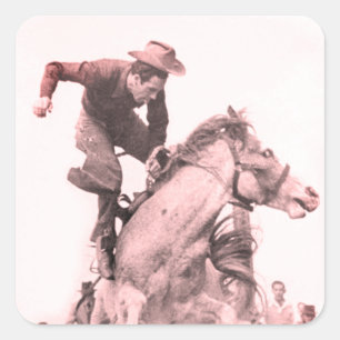 Rodeo Riddin’ Square Sticker