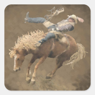 Rodeo Rider Square Sticker