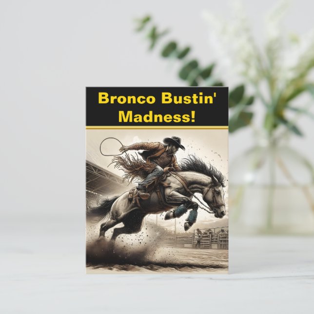 Rodeo Riders Leap  Postcard (Standing Front)