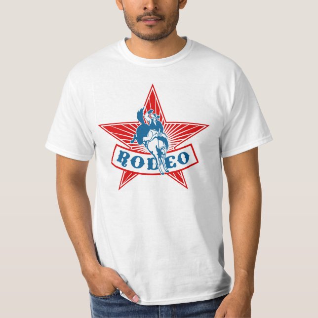 Rodeo Star Cowboy Value T-Shirt (Front)