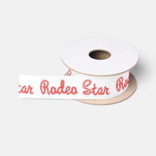 Rodeo Star Craft Or Gift Wrap Ribbon Satin Ribbon