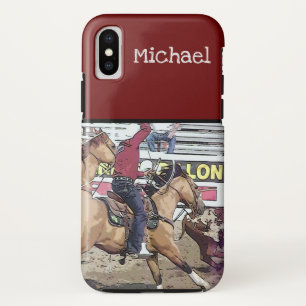 Rodeo Team Roping iPhone X Case