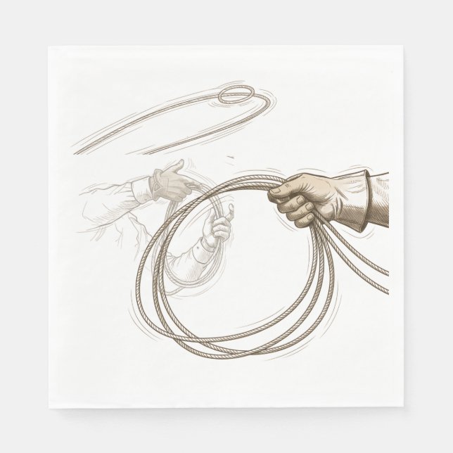 Rodeo Theme Napkin (Front)