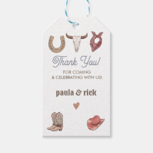 Rodeo Themed Birthday Gift Tags