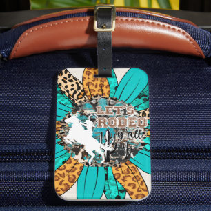 Rodeo-Themed Luggage Tag