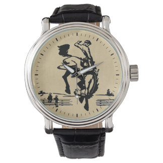 Rodeo Time Bronco Rider Watch