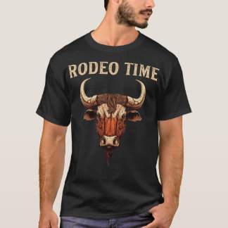 Rodeo Time Bull Riding Cowboy Bull Rider T-Shirt