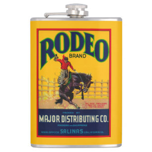 Rodeo Vegetable LabelSalinas, CA Hip Flask