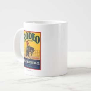 Rodeo Vegetable LabelSalinas, CA Large Coffee Mug