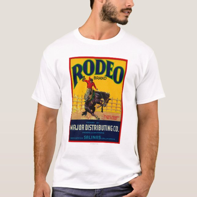 Rodeo Vegetable LabelSalinas, CA T-Shirt (Front)