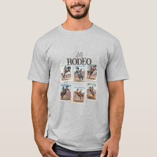 Rodeo Western Cowboy Horse Bucking T-Shirt