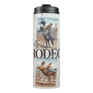 Rodeo Western Cowboy Horse Bucking Thermal Tumbler