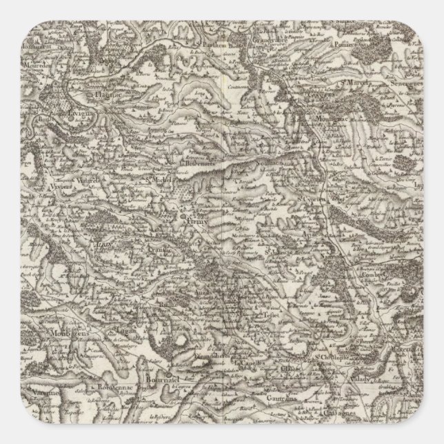 Rodez Square Sticker (Front)