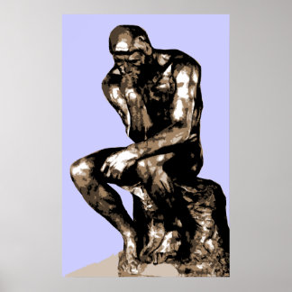 Rodin "The Thinker" - Canvas Poster