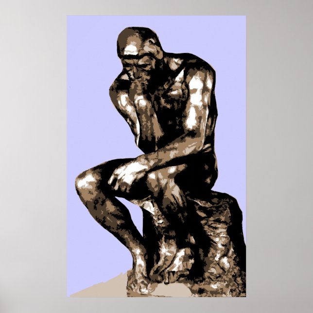 Rodin "The Thinker" - Canvas Poster (Front)