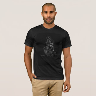 rodin thinker art tshirt