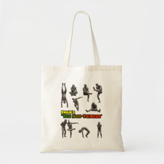 Rodin's The Non-Thinker Statue Collage Tote Bag