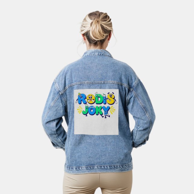 Rodis JOKY Cartoon Tee Denim Jacket (Model)