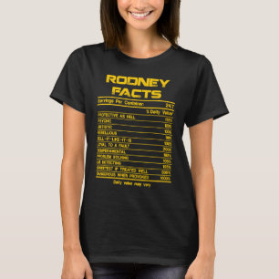 RODNEY facts servings nutrion daily value fathers  T-Shirt