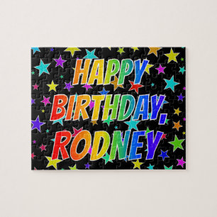 "RODNEY" First Name, Fun "HAPPY BIRTHDAY" Jigsaw Puzzle