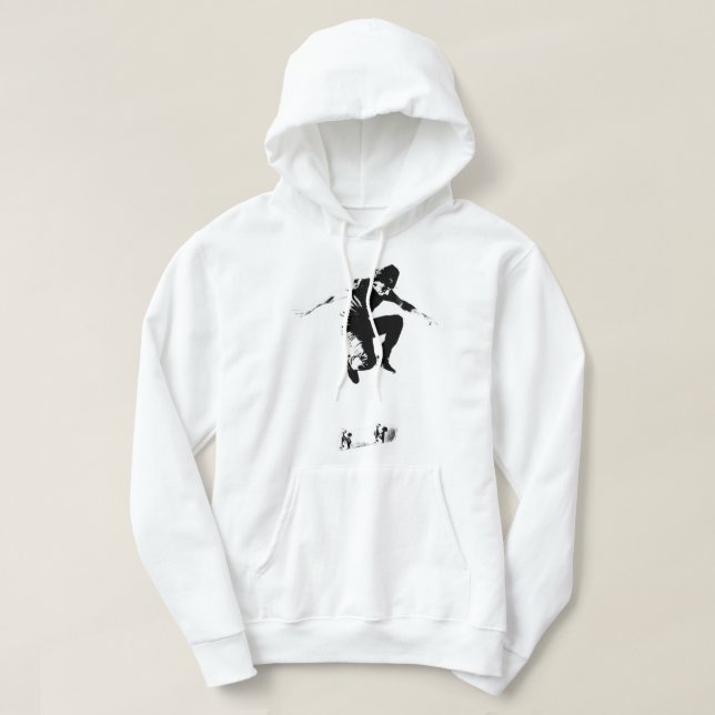 Rodney Mullen Treflip B_amp_W Graphic   Hoodie (Design Front)