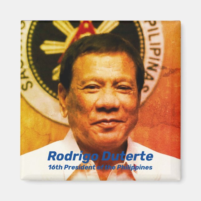 Rodrigo Duterte, 16th President of the Philippines Magnet (Front)