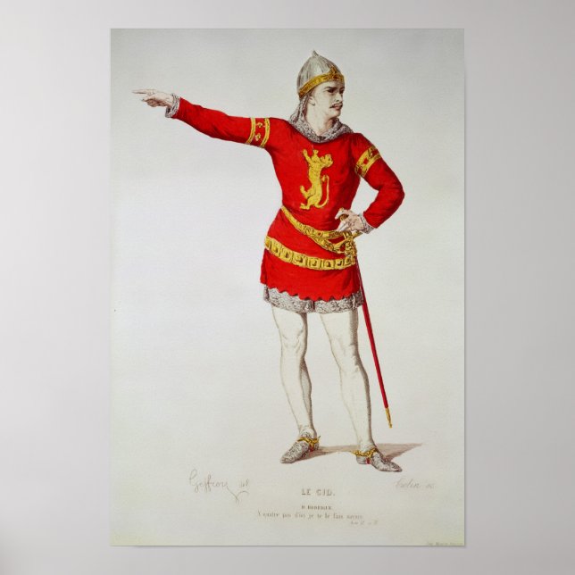 Rodrigo, from Corneille's 'Le Cid' Poster (Front)