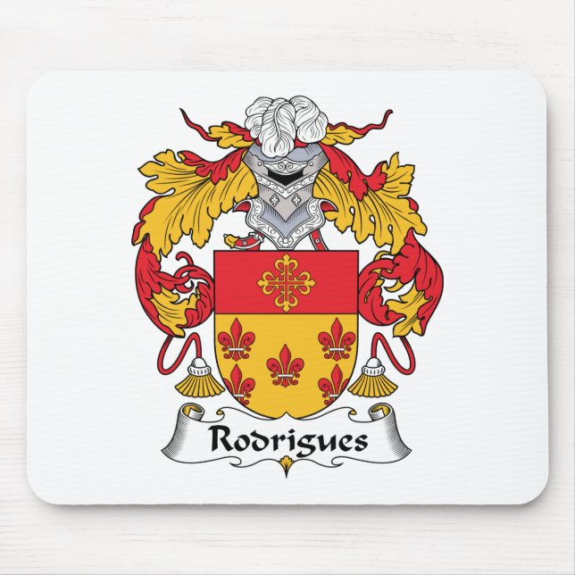 Rodrigues Family Crest Mouse Pad (Front)