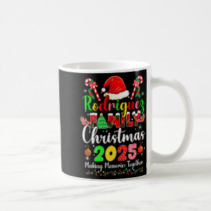 Rodriguez Family Christmas 2025 Matching Santa Hat Coffee Mug