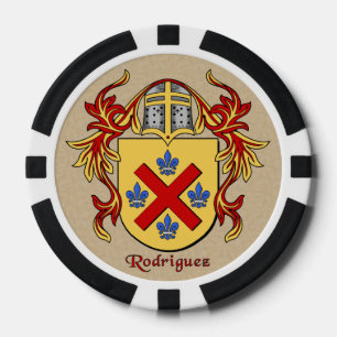 Rodriguez Heraldic Arms Poker Chips