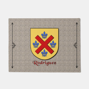 Rodriguez Historical Shield on Cobblestone Doormat
